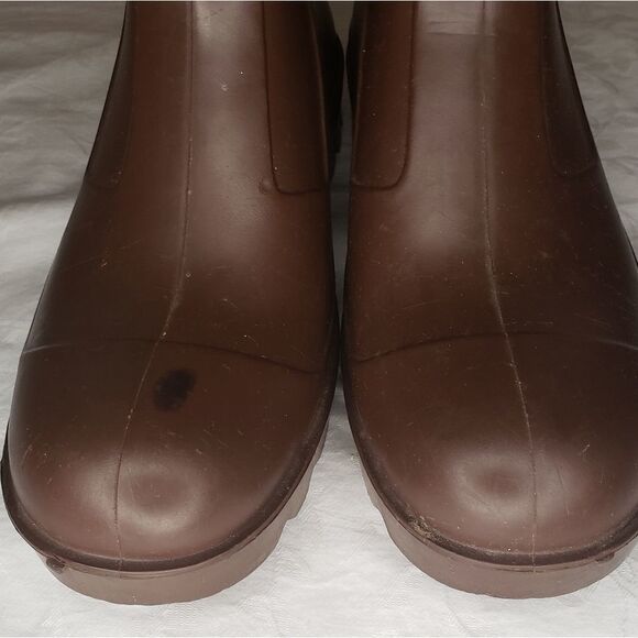 Vintage Brown Gumboots Rain Wellies - Picture 8 of 12